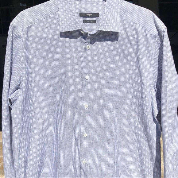 ZEGNA DROP 8 FIT BUTTON DOWN DRESS MENS 43/17 - Picture 4 of 10